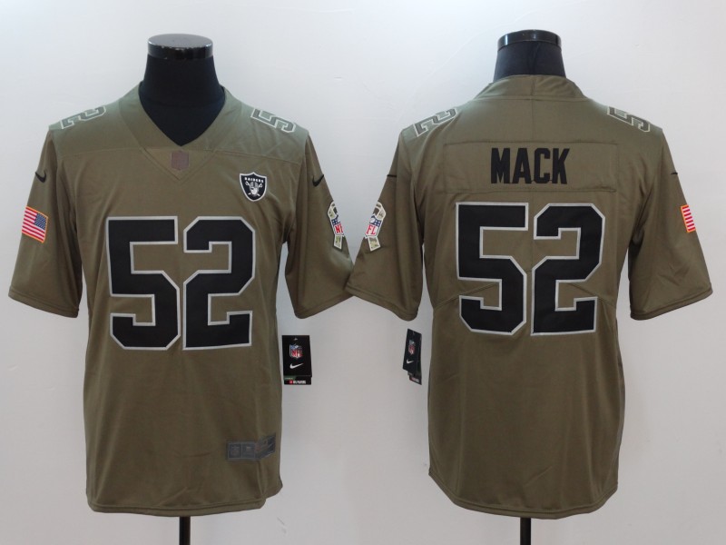 Men's Las Vegas Raiders Khalil Mack #52 Brown Jersey
